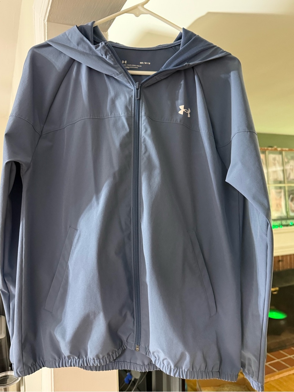 Under Armour Blue Lightweight Hooded Jacket